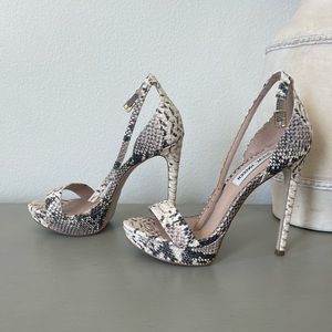 Snakeskin High Heel Sandals